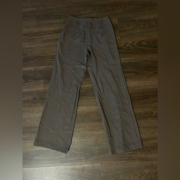 Patrizia Pepe Size 40 Pants Paperbag Pleated Straight Leg Trousers Italy - Picture 10 of 12